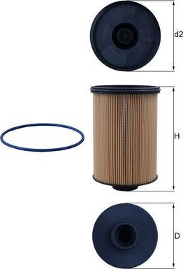 MAHLE KX 659D - Паливний фільтр autocars.com.ua