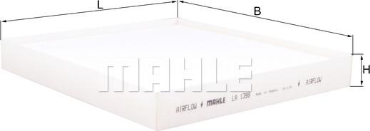 MAHLE LA 1399 - Фильтр воздуха в салоне avtokuzovplus.com.ua