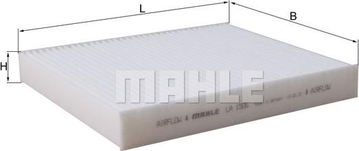 MAHLE LA 1506 - Фильтр воздуха в салоне autodnr.net