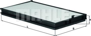 MAHLE LA 177 - Фільтр, повітря у внутрішній простір autocars.com.ua