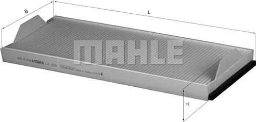 MAHLE LA 358 - Фильтр воздуха в салоне avtokuzovplus.com.ua