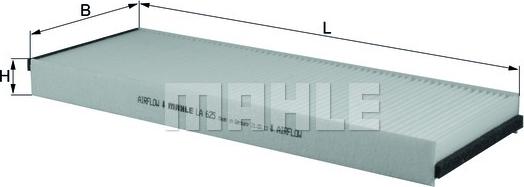 MAHLE LA 625 - Фільтр, повітря у внутрішній простір autocars.com.ua