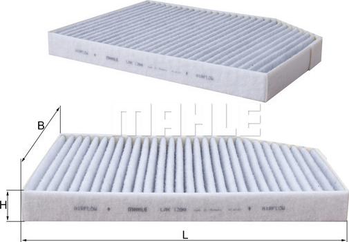 MAHLE LAK 1398 - Фільтр, повітря у внутрішній простір autocars.com.ua