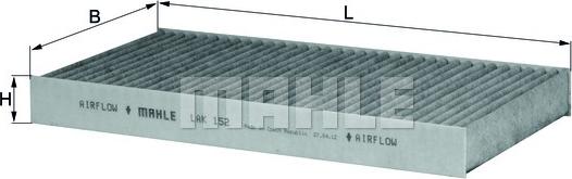 MAHLE LAK 152 - Фильтр воздуха в салоне autodnr.net