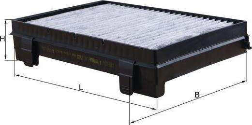 MAHLE LAK 1565 - Фільтр, повітря у внутрішній простір autocars.com.ua