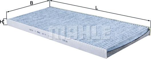 MAHLE LAK 170 - Фільтр, повітря у внутрішній простір autocars.com.ua