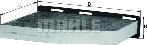 MAHLE LAK 181/1 - Фільтр, повітря у внутрішній простір autocars.com.ua