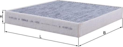 MAHLE LAK 1956 - Фільтр, повітря у внутрішній простір autocars.com.ua