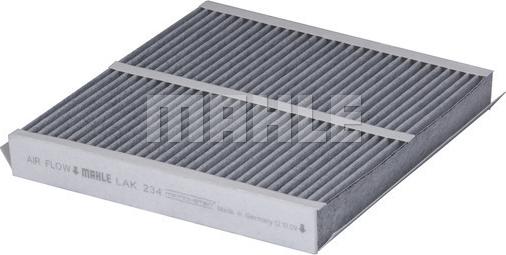 MAHLE LAK 234 - Фильтр воздуха в салоне autodnr.net