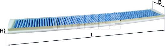 MAHLE LAO 102 - Фільтр, повітря у внутрішній простір autocars.com.ua