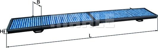 MAHLE LAO 248 - Фільтр, повітря у внутрішній простір autocars.com.ua