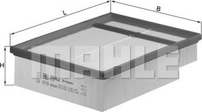 MAHLE LX 1019 - Повітряний фільтр autocars.com.ua