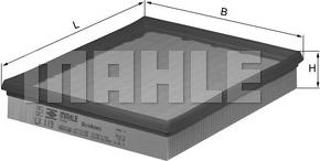MAHLE LX 119 - Повітряний фільтр autocars.com.ua