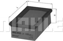 MAHLE LX 1293 - Повітряний фільтр autocars.com.ua