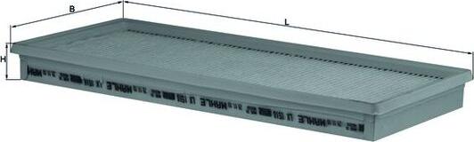 MAHLE LX 1518 - Повітряний фільтр autocars.com.ua