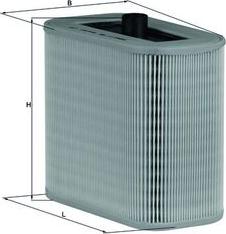 MAHLE LX 1590 - Повітряний фільтр autocars.com.ua