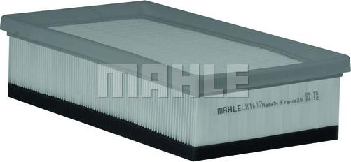 MAHLE LX 1617 - Воздушный фильтр avtokuzovplus.com.ua