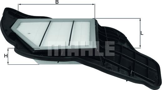 MAHLE LX 1684/5 - Повітряний фільтр autocars.com.ua