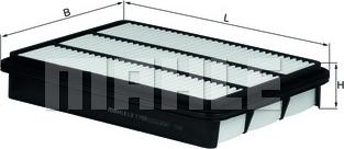 MAHLE LX 1700 - Повітряний фільтр autocars.com.ua