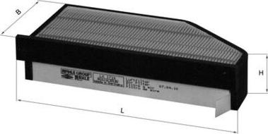 MAHLE LX 1710 - Повітряний фільтр autocars.com.ua