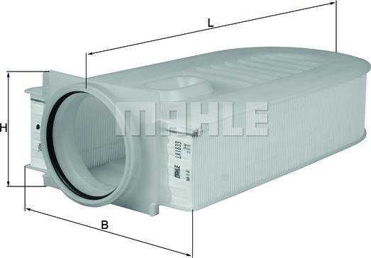 MAHLE LX 1833 - Воздушный фильтр avtokuzovplus.com.ua