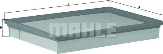 MAHLE LX 1841/1 - Повітряний фільтр autocars.com.ua