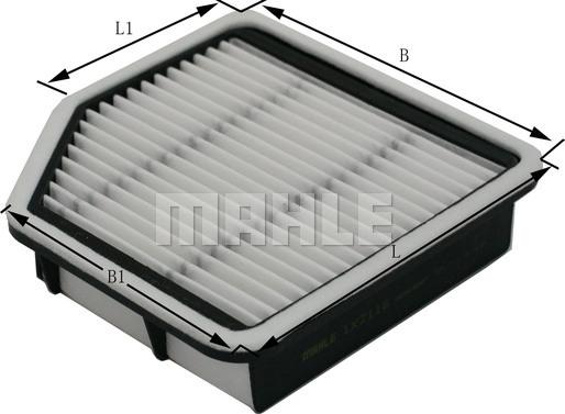 MAHLE LX 2116 - Повітряний фільтр autocars.com.ua