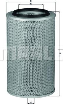 MAHLE LX 227 - Повітряний фільтр autocars.com.ua