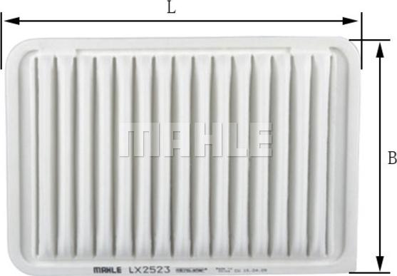 MAHLE LX 2523 - Повітряний фільтр autocars.com.ua