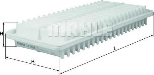 MAHLE LX 2634 - Повітряний фільтр autocars.com.ua