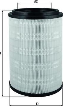 MAHLE LX 2741 - Повітряний фільтр autocars.com.ua