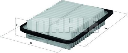 MAHLE LX 2792 - Повітряний фільтр autocars.com.ua