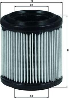 MAHLE LX 279 - Повітряний фільтр autocars.com.ua