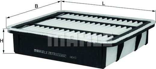 MAHLE LX 2873 - Повітряний фільтр autocars.com.ua
