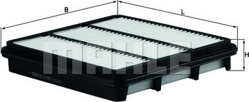 MAHLE LX 2907 - Повітряний фільтр autocars.com.ua