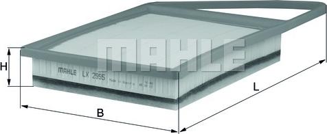 MAHLE LX 2995 - Повітряний фільтр autocars.com.ua