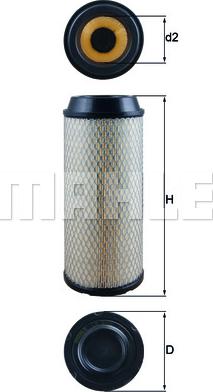 MAHLE LX 3008 - Повітряний фільтр autocars.com.ua