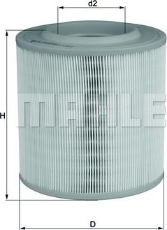 MAHLE LX 3143 - Повітряний фільтр autocars.com.ua