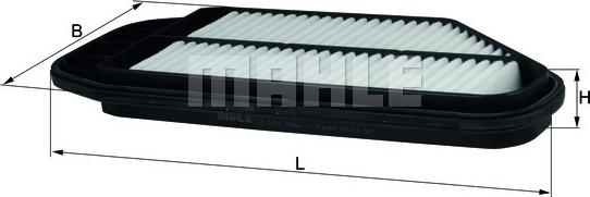 MAHLE LX 3152 - Повітряний фільтр autocars.com.ua