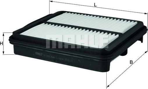 MAHLE LX 3159 - Повітряний фільтр autocars.com.ua