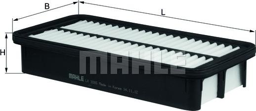 MAHLE LX 3265 - Воздушный фильтр avtokuzovplus.com.ua