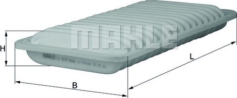 MAHLE LX 3279 - Повітряний фільтр autocars.com.ua