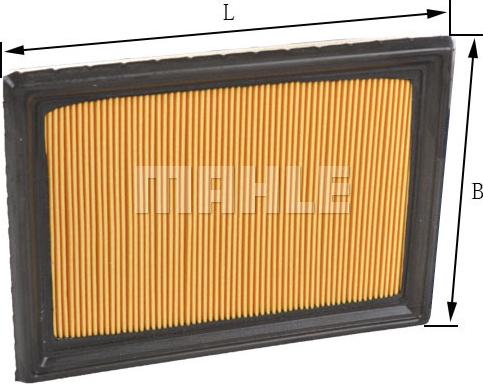 MAHLE LX 3440 - Повітряний фільтр autocars.com.ua