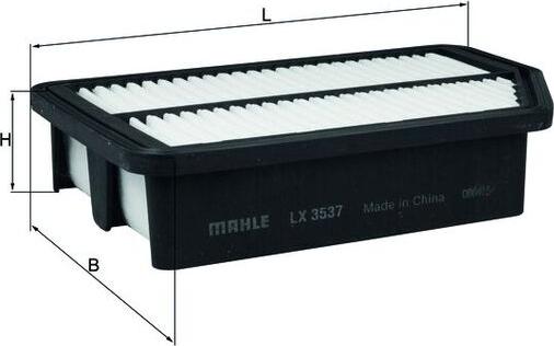 MAHLE LX 3537 - Повітряний фільтр autocars.com.ua