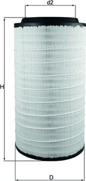 MAHLE LX 3889 - Повітряний фільтр autocars.com.ua