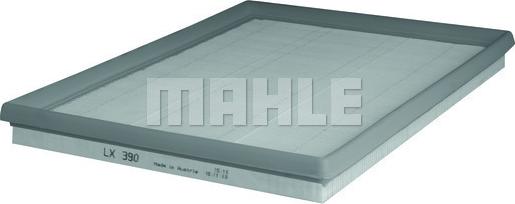 MAHLE LX 390 - Повітряний фільтр autocars.com.ua