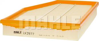 MAHLE LX 3977 - Повітряний фільтр autocars.com.ua