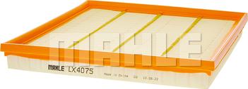 MAHLE LX 4075 - Повітряний фільтр autocars.com.ua