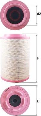 MAHLE LX 4131 - Повітряний фільтр autocars.com.ua