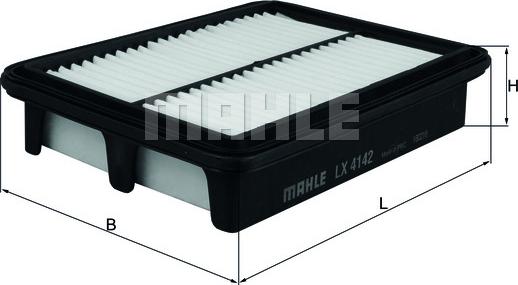 MAHLE LX 4142 - Повітряний фільтр autocars.com.ua